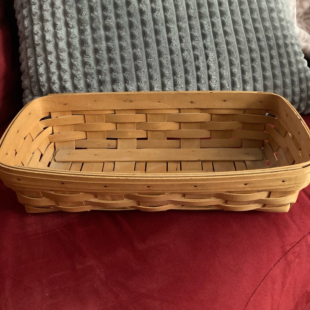 Longaberger Brown Woven Basket Accent